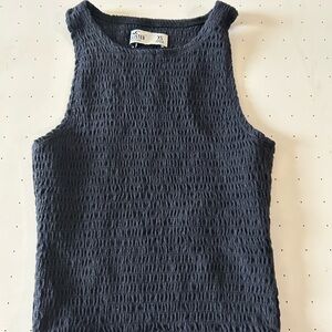 Hollister Black Ruched Sleeveless Top